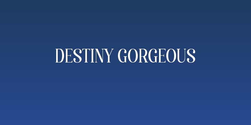 Destiny Gorgeous Social Header