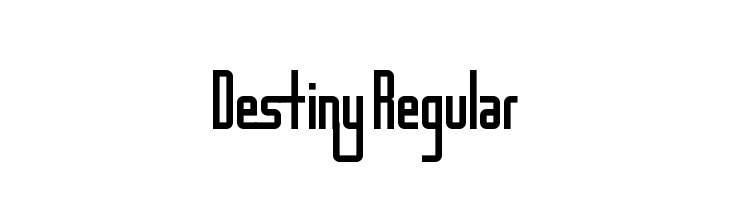 Destiny Regular Font
