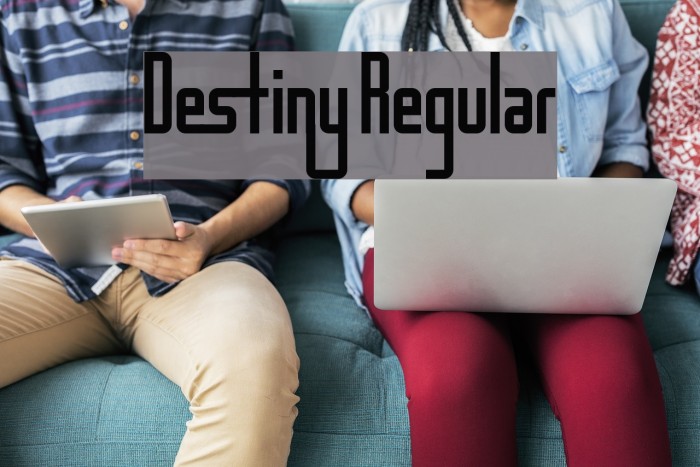 Destiny Regular Font examples