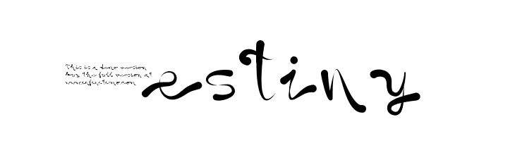 Destiny   免费字体下载
