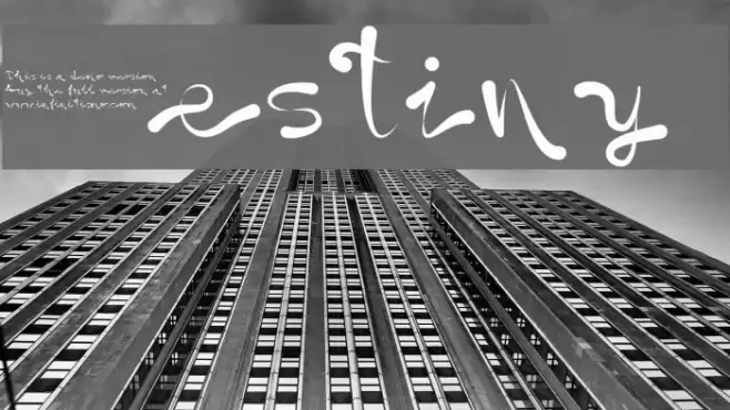 Destiny  Font examples