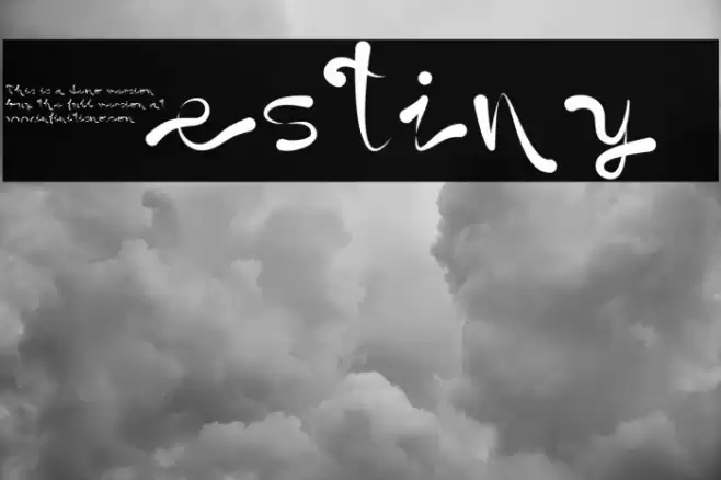 Destiny  Font examples