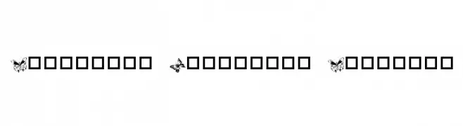 Destiny's Butterfly Dingbats  baixar fontes gratis