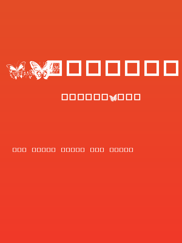 Destiny's Butterfly Dingbats Poster