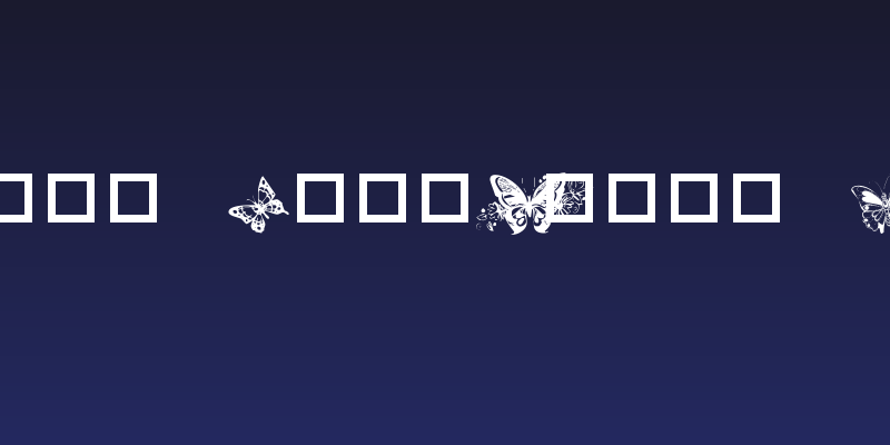 Destiny's Butterfly Dingbats Social Header