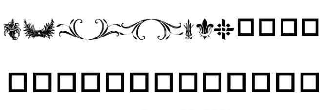 Destiny's Decorative Dings Caratteri MAIUSCOLE