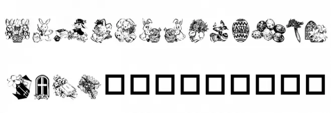 Destinys Easter Dings 字体 大写