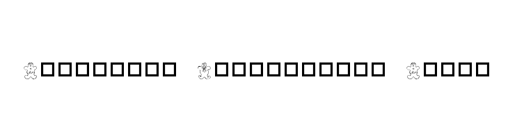 Destiny's Gingerbread Dings Font