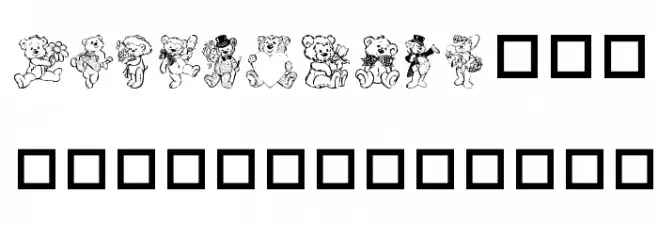 Destinys Teddbear Dings Two خط أحرف كبيرة