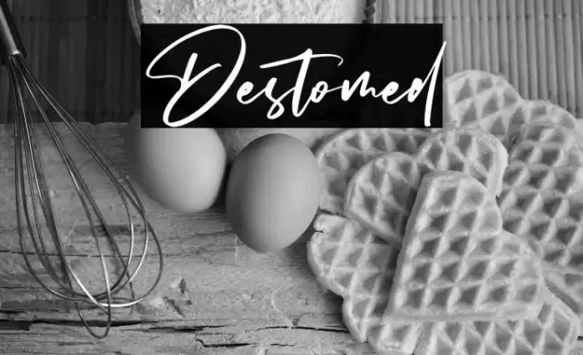 Destomed Font examples