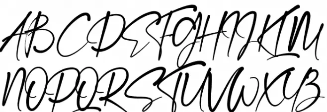 Destoria Schriftart Groß