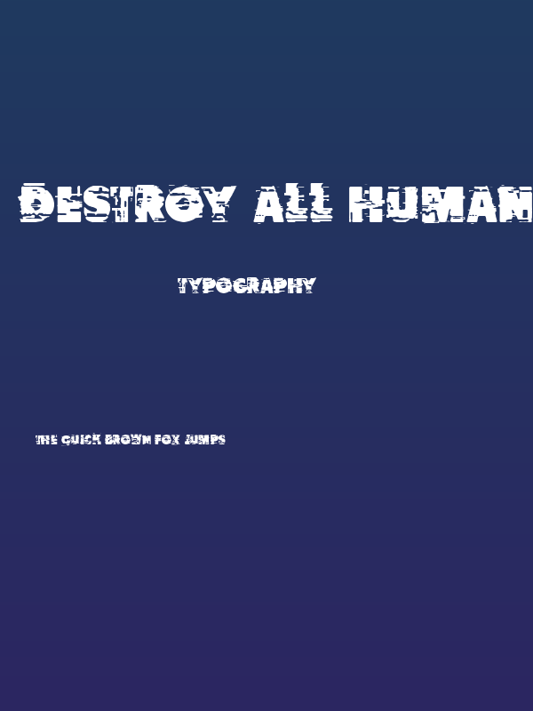 Destroy All Humans! Poster