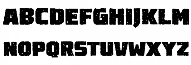 Destroy Earth Rough BB Font Litere mari