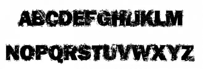 Destroy Humans Fonte MAIÚSCULAS