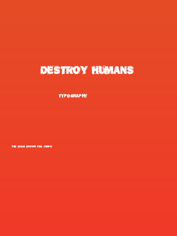 Destroy Humans Poster