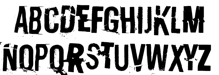 Destroy X Font LOWERCASE
