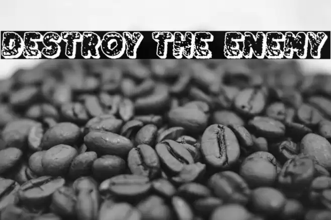Destroy the Enemy Font examples