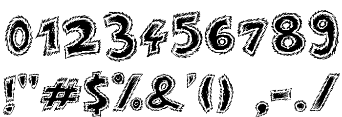 Destroy Font OTHER CHARS