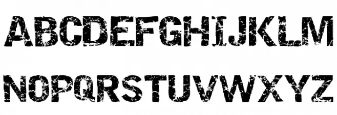 Destroy Font UPPERCASE
