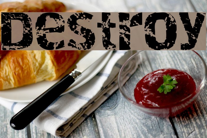 Destroy Font examples