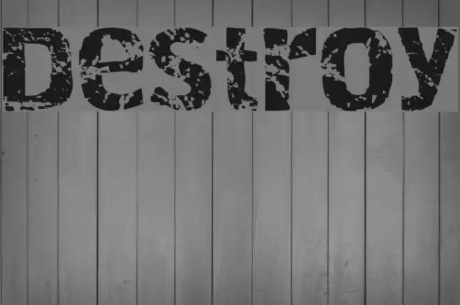 Destroy Font examples