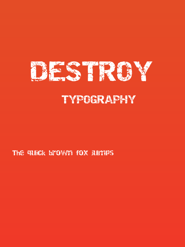 Destroy Poster