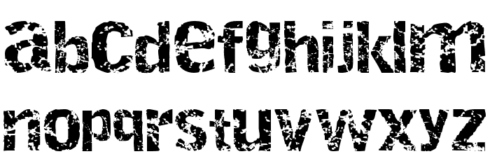 Destroy Font LOWERCASE