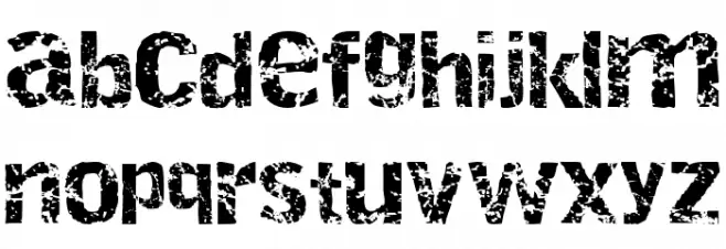 Destroy Font LOWERCASE