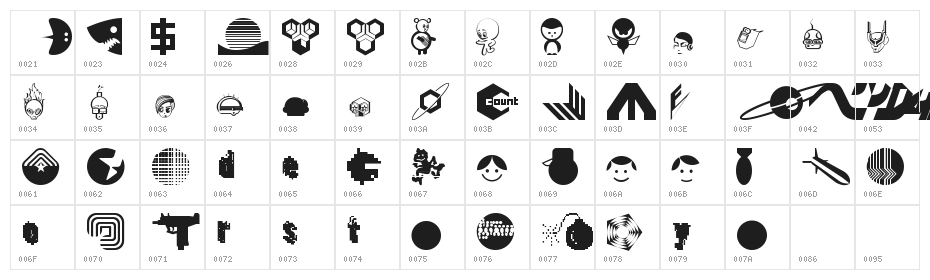 DestroyDingbats Character Map