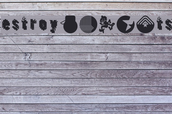DestroyDingbats Font examples