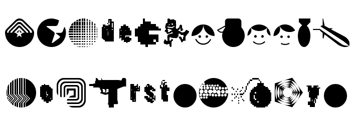 DestroyDingbats Font LOWERCASE