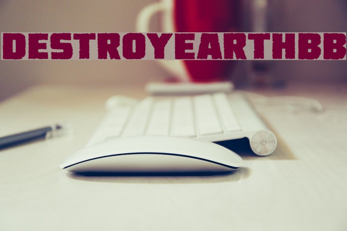 DestroyEarthBB Font examples