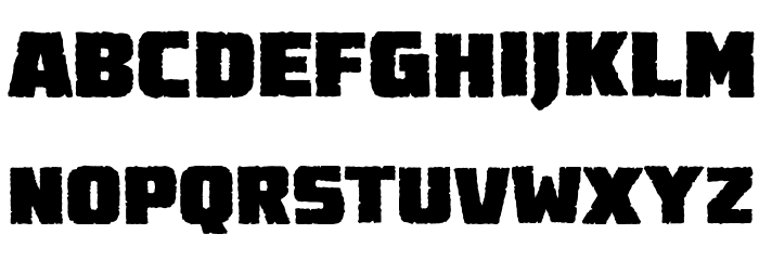 DestroyEarthBB Font LOWERCASE