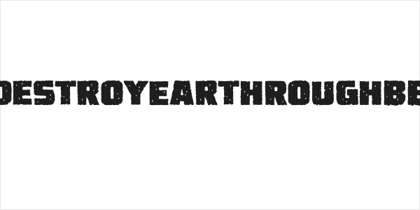 DestroyEarthRoughBB Logo