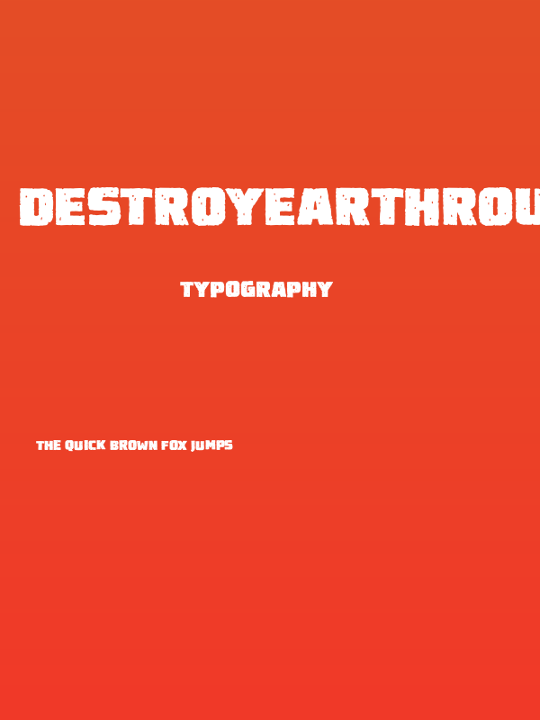 DestroyEarthRoughBB Poster