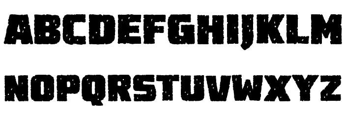 DestroyEarthRoughBB Font LOWERCASE