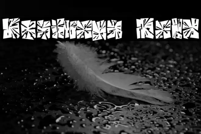 Destroya Bold Font examples