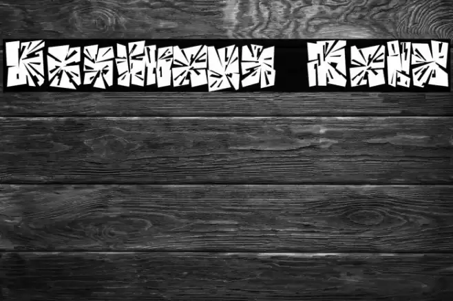 Destroya Bold Font examples