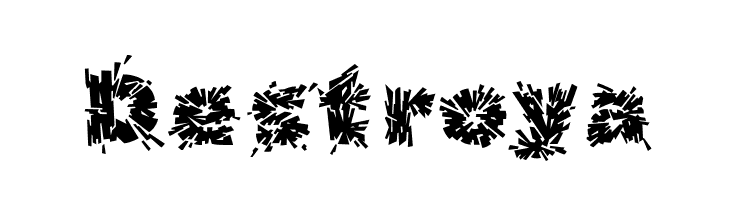 Destroy Font LOWERCASE