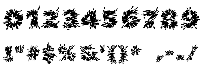 Destroya Font OTHER CHARS