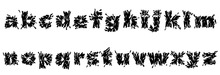 Destroya Font LOWERCASE