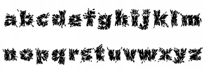 Destroya Font LOWERCASE