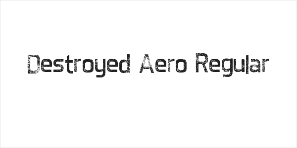Destroyed Aero Regular Logo