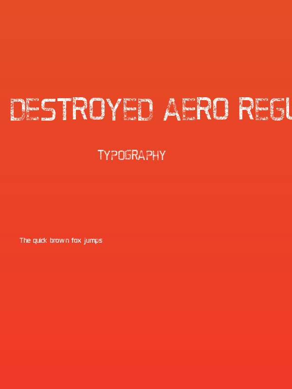 Destroyed Aero Regular Poster