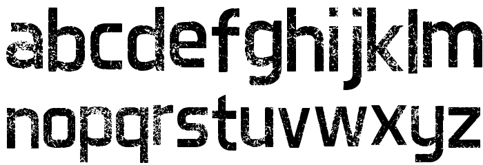 Destroyed Aero Regular Font LOWERCASE