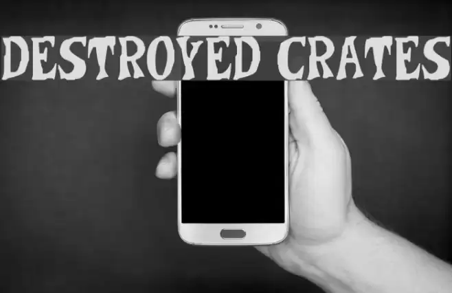 Destroyed Crates Font examples