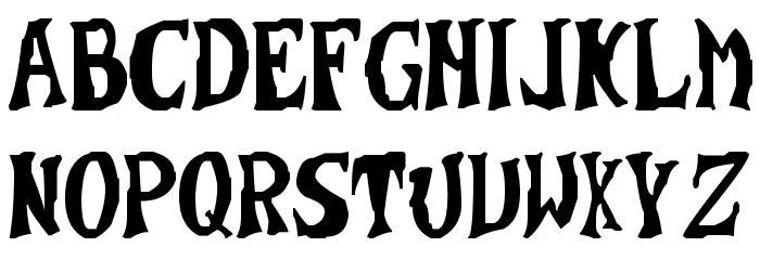 Destroyed Crates Font LOWERCASE