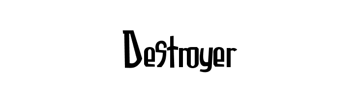 Destroyer  フリーフォントのダウンロード