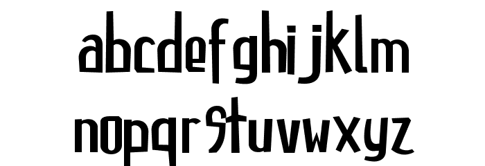 Destroyer Font LOWERCASE