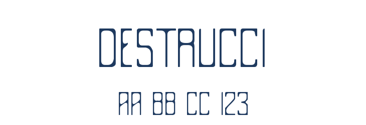 Destrucci Font Preview